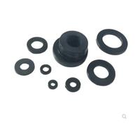 Fastener Washers 50/100Pcs/lot M2 M2.5 M3 M4 M5 M6 M8 M10 M12 Black White Plastic Nylon Gasket Plated Flat Spacer Gasket Rings(Black - 1pc,M5x10x1 100PCS)