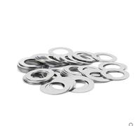 Fastener Washers 50pcs/lot M6 M7 M8 Stainless Steel Flat Gasket Ultrathin Rings Flat-Thin Shim Thickness 0.1mm 0.2mm 0.3mm 0.5mm 1mm (Color : Thickness 0.5mm, Size : 7x10)