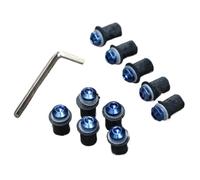 Fastening Components For CBR600RR For CBR1000RR For CBR900RR VFR 10pcs M5 Motorcycle Aluminum Fairing Windshield Screen Nut Bolt Screw Kit Set+Allen Key