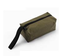 Fastening Tool Bag | Multi - Purpose Oxford Cloth Pouch with Wide Opening | Portable Storage for Tools/Construction/Travel Accessories | 9.84 x 3.94 x 3.94in (Green L Size)