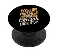 Faster Over Distance Than A Cheetah Look It Up Runner PopSockets Adhesive PopGrip