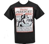 Faster Pussycat Kill Kill B-Movie Film Poster Russ Meyer Horror Mens T-Shirt Black(X-Large)