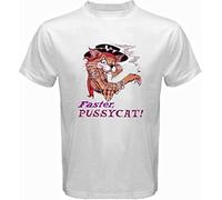 Faster Pussycat Metal Rock Band Cat Logo Men's T-Shirt(X-Large)