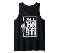 Faster Than Dialing 911 Firearm Safety Humor Design Tank Top