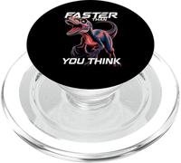 Faster Than You Think Velociraptor Humor Graphic PopSockets PopGrip for MagSafe