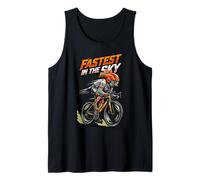 Fastest in the Sky Cycling Graphic with Racing Pigeon Sports Tank Top