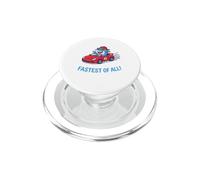 Fastest Of All Kids Cute Shark Race Car Design for Boys PopSockets PopGrip for MagSafe
