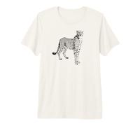 Fastest Wild Cat, Minimalist Cheetah Premium T-Shirt