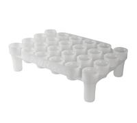 FastFerment FRBB-24 FastRack Beer Bottle Drying Rack, Food Grade BPA Free HDPE Plastics, White, 12oz - 350ml