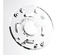 FastFish FastFishDWP611 3/8'' Fixed Metal Baseplate for Dewalt DWP611 Router, 4'' Circle, Precision Machined, Bushings not included