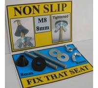 FastFit M8 (8mm) TOILET SEAT HINGE FITTINGS