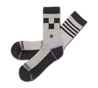 Fasthouse Clash Performance Crew Socks Heather GreyL-XL Heather Grey