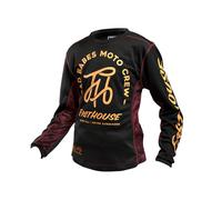 Fasthouse Girl's Grindhouse Golden Script Long Sleeve Motocross / Race Jersey