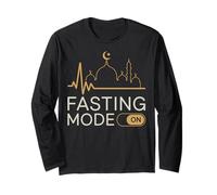 Fasting Mode On Heartbeat Arabic Muslim Ramadan Allah Islam Long Sleeve T-Shirt