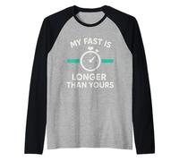 Fasting OMAD Squad Intermittent Humor Fast Feast Repeat Raglan Baseball Tee
