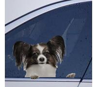 FASTLATE 2 pieces Chihuahua Dog Stickers For Car Chihuahua Dog Dog Car Decal Window Decal Funny Animals Pet Dog Lover Gift Vinyl Decal Die Cut Decals Funny Laptop Stickers Bumper Stickers