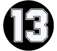 FASTLATE 2Pcs Funny Vinyl Decal Various Sizes Racing Number 13 Car Sticker Waterproof Auto Decors On Truck Bumper Rear Window 20x20 Cm Car Decal Car Stickers