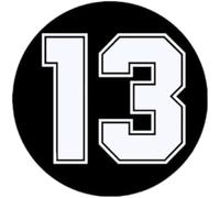 FASTLATE 3 PS Funny Vinyl Decal Various Sizes Racing Number 13 Car Sticker Waterproof Auto Decors On Truck Bumper Rear Window 20x20 Cm Car Decal Car Stickers