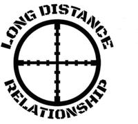 FASTLATE Car Sticker 14.7CM*15CM Long Distance Relationship Vinyl Decal Car Sticker USMC Army Navy Sniper Seals Recon Black/Silver