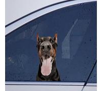 FASTLATE Doberman Dog Stickers For Car Doberman Dog Dog Car Decal Window Decal Funny Animals Pet Dog Lover Gift Vinyl Decal Die Cut Decals Funny Laptop Stickers Bumper Stickers