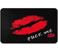 FASTLATE Door Mat 50 X 80 Cm,Red Lips Lipstick Kiss Front Door Mats Indoor Washable,Kitchen Dirt Trapper Doormat Non-slip,Absorbent Inside Entrance Rug Floor Mat For Entryway Pets Dogs