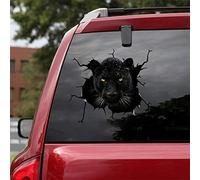 FASTLATE Panther Black Mountain Lion Car Decals, Wall Decals Stickers Pack Of 2 - Realistic Car Stickers Design Series 9 Size 12" X 12"