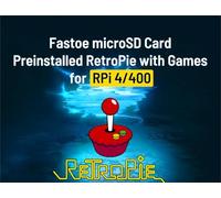 Fastoe Retropie Gaming Console ROMs 128GB microSD Card Preloaded Games for Raspberry Pi 4/400