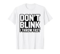 Fastpitch Softball Pitcher Speed Humor Blink Fast Throw T-Shirt