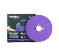 Fastplus 115mm Fibre Discs Ceramic Resin Fiber Sanding Discs 80Grit High Performance Sanding and Grinding Discs for Angle Grinder, 25 Pack