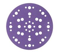 FASTPLUS 150mm Sanding Discs 240 Grit 47 Hole Purple Ceramic Hook and Loop