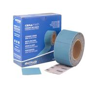 FASTPLUS Sandpaper Roll Net Sanding Roll 70mmx12m Long Continuous Roll, P120 Self-Adhesive Ceramic Sandpaper Roll Ideal For Sanding Paints, Filler, Primers, Wood, Metal and Plastic