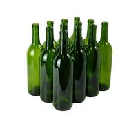 FastRack Strange Brew Green Wine Bottles, 750 ml Capacity (Pack of 12)