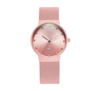 Fastrack Vyb Bliss Quartz Analog Lavendar Dial Lavendar Mesh Strap Watch for Women, Light Pink