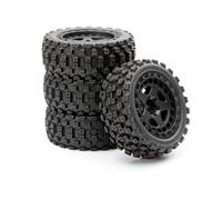 Fastrax ARRMA Grom 1/18 Scale Wheel Tyre Set 4 Piece Black FTAR070BK