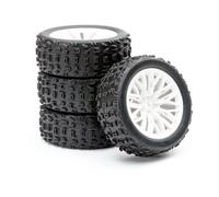 Fastrax ARRMA Grom 1/18 Scale Wheel Tyre Set 4 Piece White FTAR070W