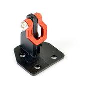Fastrax Deluxe Aluminium Bumper Mount Plate Shackle Red FAST2392R