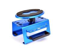Fastrax Deluxe Aluminium Rotating 1/10 1/8 RC Car Maintenance Stand - Blue