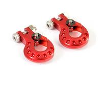 Fastrax Deluxe Aluminium Winch Hook 2 Piece Set Red FAST2383DR