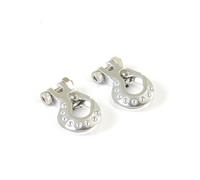 FASTRAX DELUXE ALUMINIUM WINCH HOOK (2PC) - SILVER FAST2383DS
