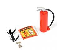 Fastrax Fire Extinguisher and Alloy Mount 1/10 Scale RC Crawler Red FAST2325R