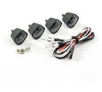 Fastrax Light Set 4-Piece Rectangular LED Spotlights with Lenses Wire Connector FAST2340
