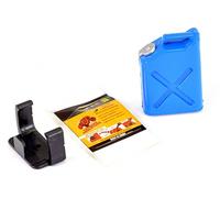 Fastrax Painted Fuel Jerry Can and Mount Blue 1/10 Scale Crawler Accessory