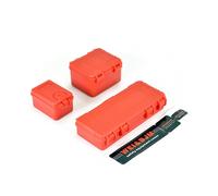Fastrax Tool Case Set 3-Piece Large 100x40x20mm Red RC Crawler Storage FAST2354R