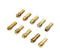 FASTROHY 10Pcs Brass Drill 0.5-3.2mm Collet Bit Set for Dremel Rotary Tool 4.8mm Chucks
