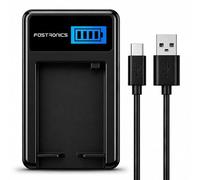 Fastronics Battery charger compatible with Canon IXUS 230 HS IXUS i zoom PowerShot ZOOM IXUS 110 IS with USB-C Cable