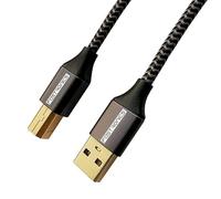 FASTRONICS USB Data Transfer Cable Compatible with Canon PIXMA MG 4250-3m Braided Printer Cable