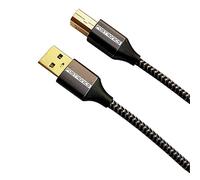 FASTRONICS USB Data Transfer Cable Compatible with Zebra ZD410/ TLP2824-2m Braided Printer Cable