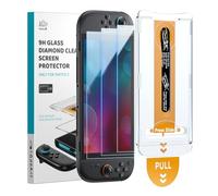 FASTSNAIL 3 Pack Screen Protector for Nintendo Switch 2(2025) with Alignment Frame Tool, Anti-Fingerprint & 9H Hardness Anti-Scratch & HD Clear Tempered Glass Screen Protector Installation Kit