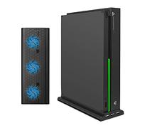FASTSNAIL Compatible with Xbox One X Cooling Fan, Vertical Stand Compatible with Xbox One X with Cooler,3 USB Ports and a Light Bar (Only for Xbox one X)