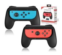FASTSNAIL Controller Holder for Nintendo Switch JoyCon&Switch OLED Model | Wear-Resistant & Anti-Slip Grip Handle Kit, Holder Accessories for NS1 Joypad(Black)